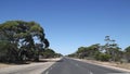 Traveling Along The Eyre Highway Across The Nullarbor Plains