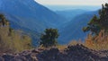 Blue Valleys and Mountains in the distance