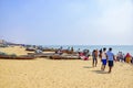 Traveling around the seashores and Beaches across the India, Asia. Puri of Odisha or Orissa in India a very old popular city,beach