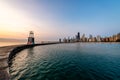 The sites of Chicago, Illinois Royalty Free Stock Photo