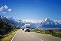 Traveling in camper van in New Zealand. Van life concept.