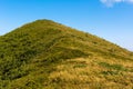 Traveling by the Carpathians. Polonyna Runa, Gostra, and other peaks. Spring, Summer and Autumn rest in the Carpathians. Green, Royalty Free Stock Photo