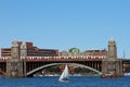 Traveling on the Charles River, Boston, MA Royalty Free Stock Photo