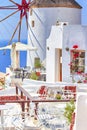 Traveling Concepts and Ideas. Picturesque View of Incredible Greek Traditional Houses of Oia or Ia at Santorini Island in Greece.