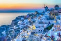 Traveling Concepts. Panoramic View of Famous Old Town of Oia