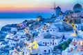 Traveling Concepts. Panoramic View of Famous Old Town of Oia
