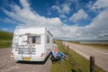 Traveling by mobil home Royalty Free Stock Photo