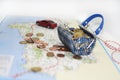 Traveling money spending. Royalty Free Stock Photo