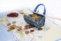 Traveling money spending. Royalty Free Stock Photo