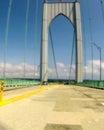 Traveling on the Newport Bridge