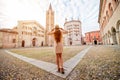 Traveling in Parma town Royalty Free Stock Photo