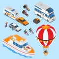 Traveling People Isometric Set