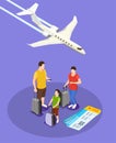 Traveling People Isometric Composition