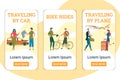 Traveling by Plane, Car and Bike Riders Mobile App