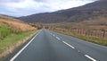 Traveling in Snowdonia meeting tractor on A4086 road