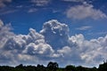 Traveling Thai, rural view from train window on the nice clouds in the sky Royalty Free Stock Photo