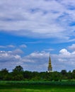 Traveling Thai, sky and temple Royalty Free Stock Photo