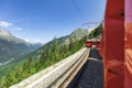 Traveling to French Alps in summer Royalty Free Stock Photo