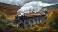 Traveling by train to scenic, eco-friendly locations. Royalty Free Stock Photo
