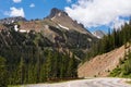 A view of the Nokhu Crags which are 12,390 Feet 3,807 Meters from Colorado Highway 14. Royalty Free Stock Photo