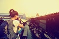 Traveller shooting at Damonen Saduak floating market