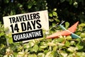 Travellers 14 days quarantine, Covid-19 coronavirus prevention implemented in some country.