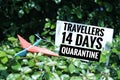 Travellers 14 days quarantine, Covid-19 coronavirus prevention implemented in some country.