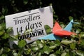 Travellers 14 days quarantine, Covid-19 coronavirus prevention implemented in some country.