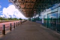 Travellers drop-off point at Changi Airport T3. Empty, quiet and deserted during covid-19; no travellers