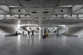 Travellers at a metro station Royalty Free Stock Photo