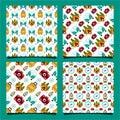 Travellers seamless pattern design collection