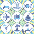 Travelling and accommodation icons