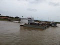 Travelling along the Amazon River in the Amazonia Rain Forest South America Royalty Free Stock Photo