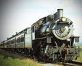 Travelling Back in Time on Antique Locomotive Royalty Free Stock Photo