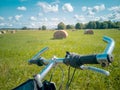 Travelling by bicycle Royalty Free Stock Photo