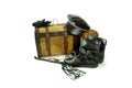 Travelling Cases and leather Royalty Free Stock Photo