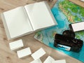 Travelling mockup business template.