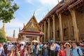 BANGKOK/THAILAND - 18th Nov, 2019 : Travelling to Emerald Buddha Statue, Grand Palace, Bangkok, Thailand.