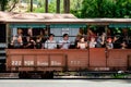 The travelling of tourist in Puffing`s Billy steam train