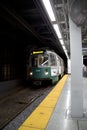 Travelling train at Boston Royalty Free Stock Photo