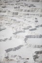 Travertin terraces in Pamukkale, Turkey