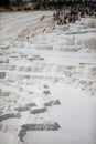 Travertin terraces in Pamukkale, Turkey