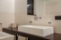 Travertine house - elegant washbasin