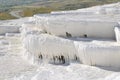 Travertine in pamukkale Royalty Free Stock Photo