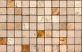 Travertine tile ceramic, mosaic square design seamless texture