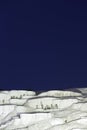 Travertines of Pamukkale at night Royalty Free Stock Photo