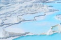 Travertines in Pamukkale, Turkey Royalty Free Stock Photo