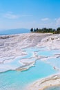 Travertines in Pamukkale, Turkey Royalty Free Stock Photo