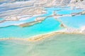 Travertines in Pamukkale, Turkey Royalty Free Stock Photo