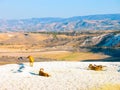 Travertines of Pamukkale, Turkey Royalty Free Stock Photo